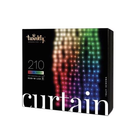 Holiday Bright Lights Twinkly LED Mini Multicolored 210 ct String Christmas Lights 6.89 ft. R210CURTWP